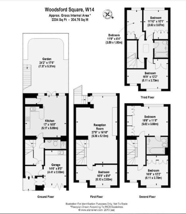 Large 6 Bedroom Retreat In Holland Park * London